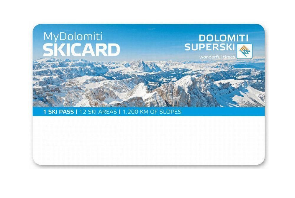 Beispiel einer Skipasskarte, mit der Sie dank des Mietverwaltungssystems RENT-ALL eine Kaution eröffnen können.